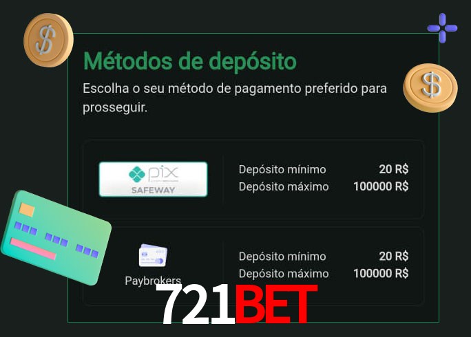 O cassino 721BETbet oferece uma grande variedade de métodos de pagamento