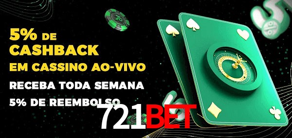 Promoções do cassino ao Vivo 721BET